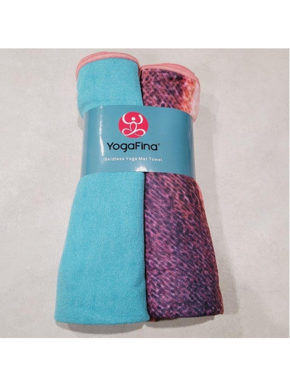 YOGAFINA 2-pack Skidless Yoga Mat Towels NWT